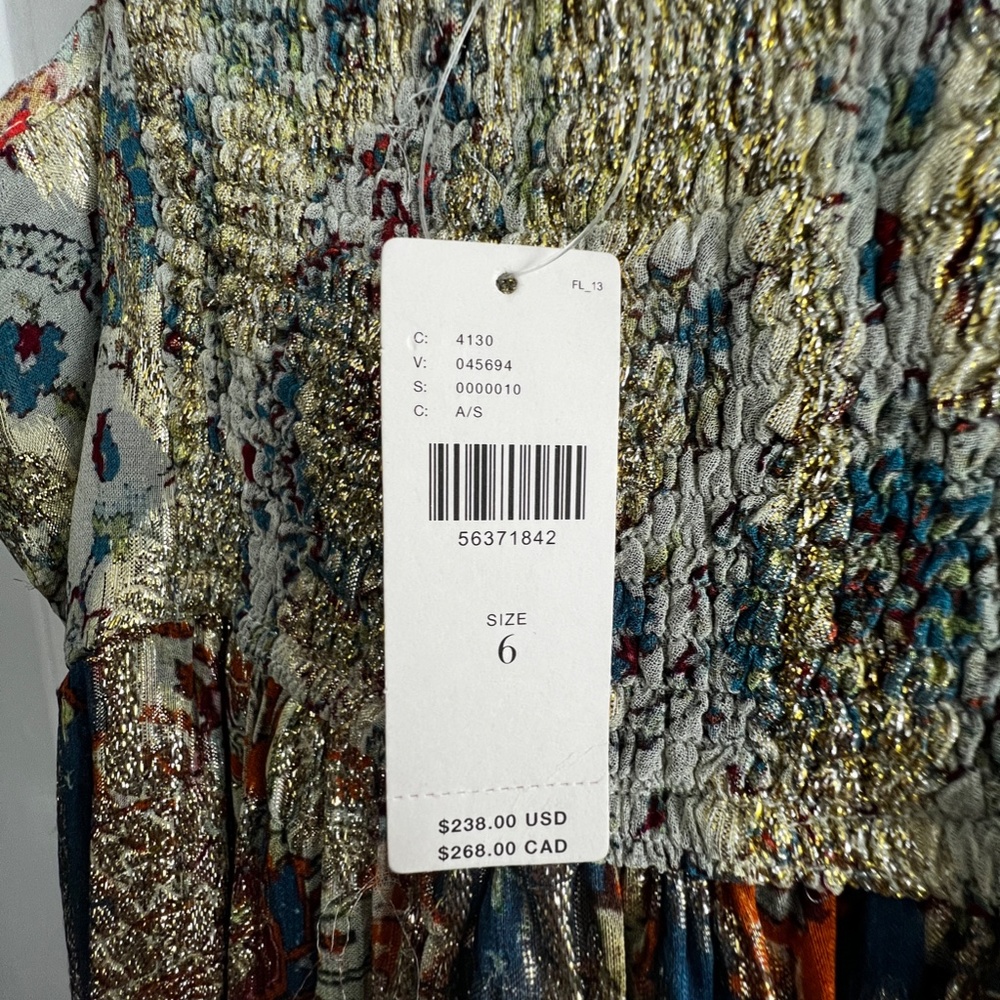 Anthropolgoie metallic maxi dress - Picture 5 of 6